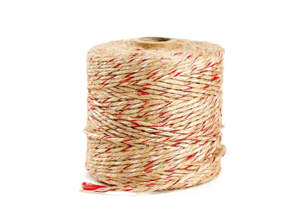 Twine Roll Isolated White — Stock Photo, Image