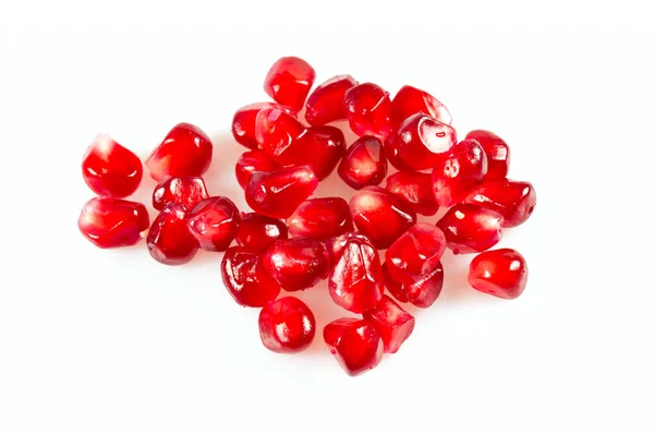 Pomegranate Seeds Isolated White Stock Picture