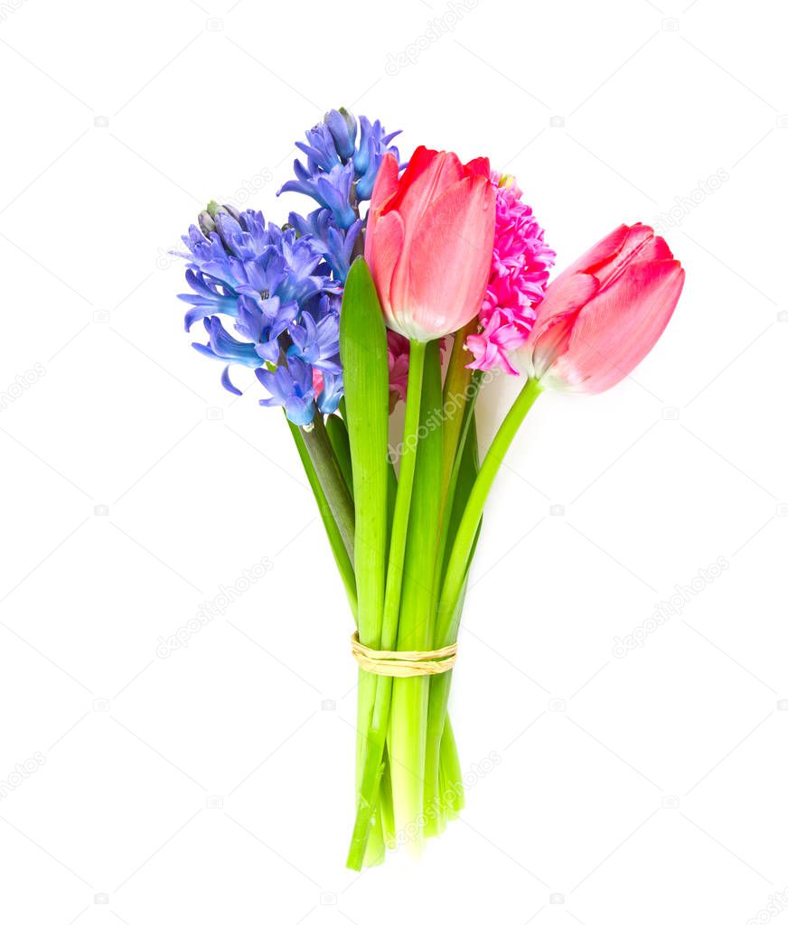 beautiful bouquet isolated on white