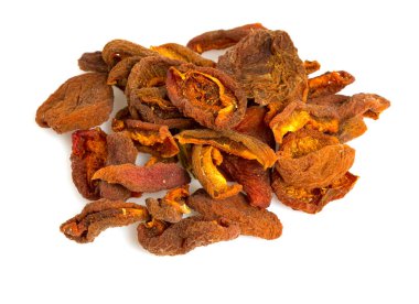 Kuru Kayısı üstüne beyaz izole