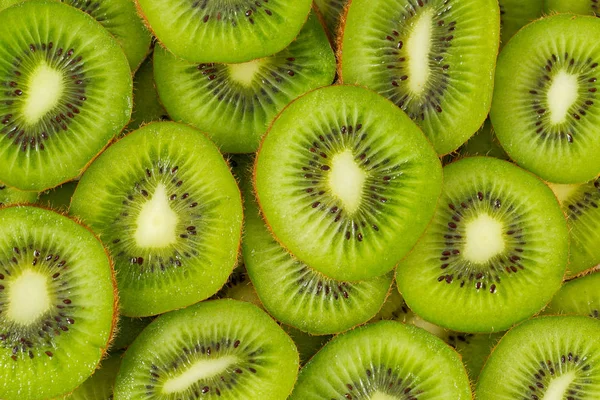 Kiwi Segmenten Getextureerde Achtergrond — Stockfoto