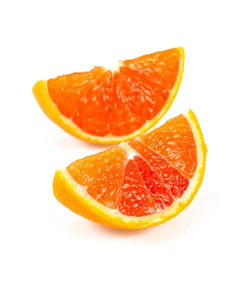 Red Oranges Isolated White — Stock Photo, Image