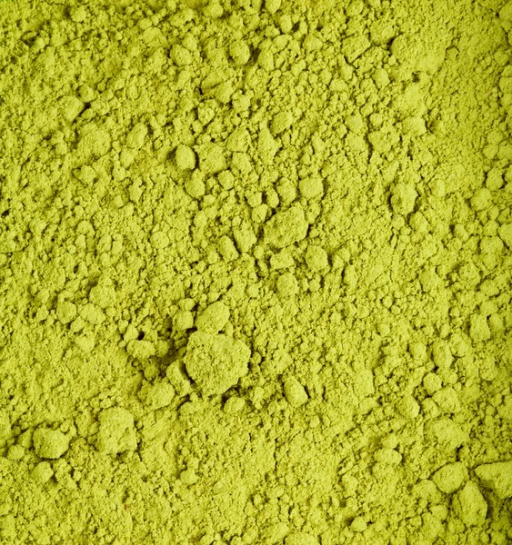 Färgglada Grönt Matcha Pulver — Stockfoto