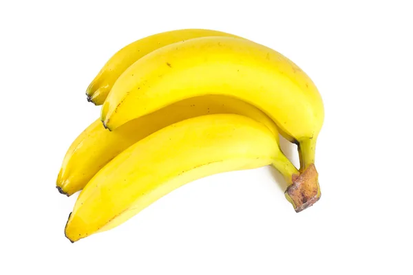 Bananes Isolées Sur Fond Blanc — Photo