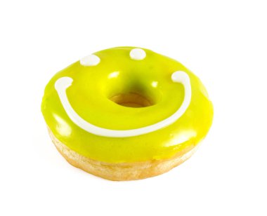 Beyaz izole iştah açıcı renkli halka