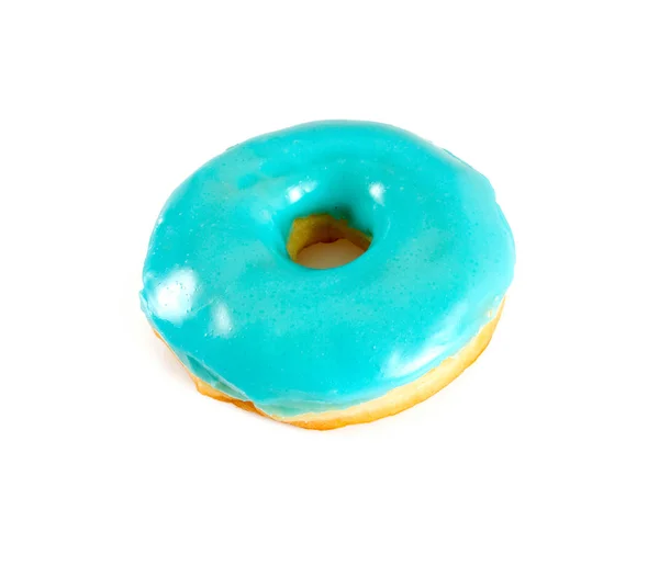 Аппетитный Красочный Пончик Изолированный Белом — стоковое фото