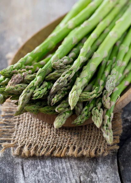 Asparagus Wooden Surface — Stock Photo, Image