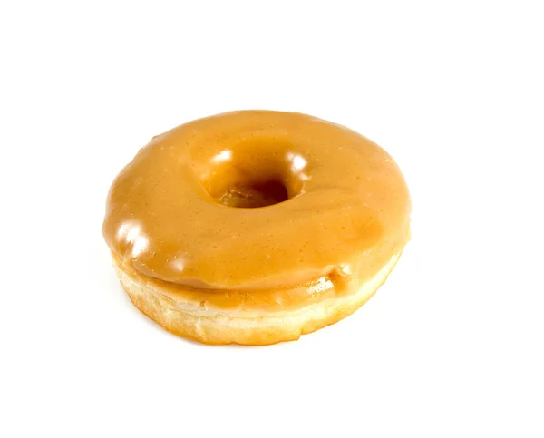 Appetitlich Bunte Donut Isoliert Auf Weiß — Stockfoto