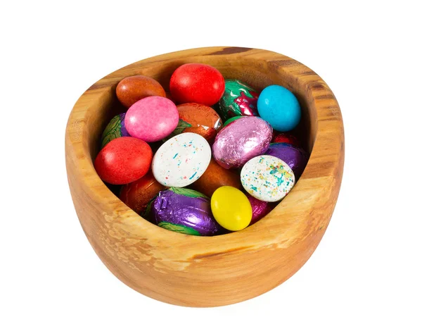 Huevos Caramelo Pascua Aislados Sobre Fondo Blanco — Foto de Stock