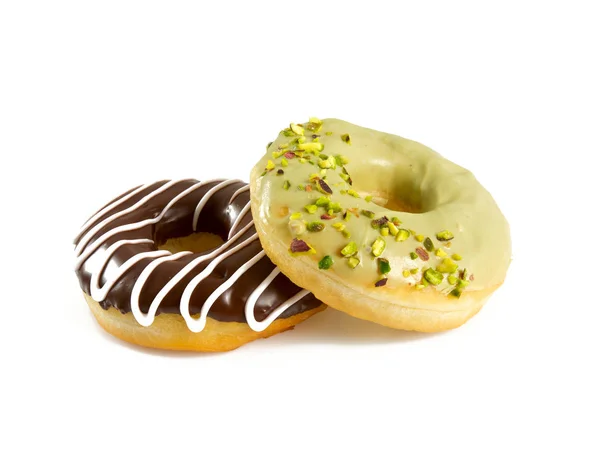 Bunte Appetitanregende Donuts Mit Glasur — Stockfoto