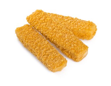 Balık kroket üzerine beyaz izole