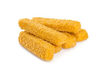 Balık kroket üzerine beyaz izole