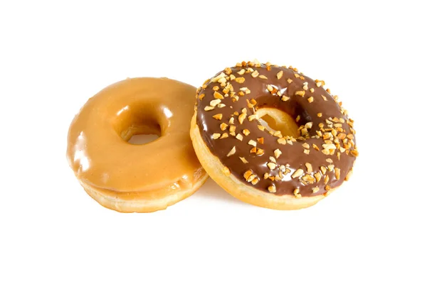 Bunte Appetitanregende Donuts Mit Glasur — Stockfoto