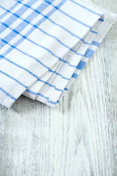 Ręcznik Kuchenny Niebieski Białym Tle — Zdjęcie stockowe