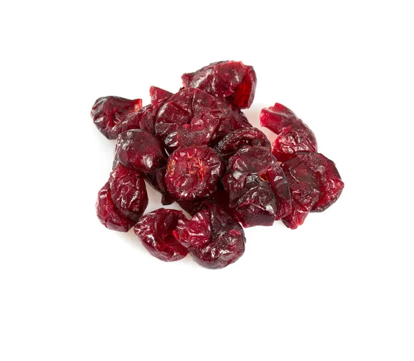 Gedroogde Cranberry Geïsoleerd Wit — Stockfoto