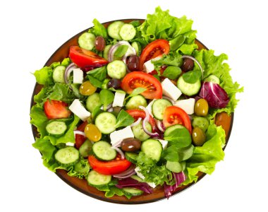 İştah açıcı taze Yunan salatası