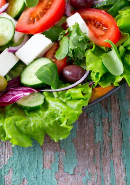 İştah açıcı taze Yunan salatası