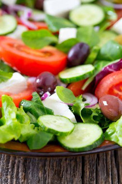 İştah açıcı taze Yunan salatası