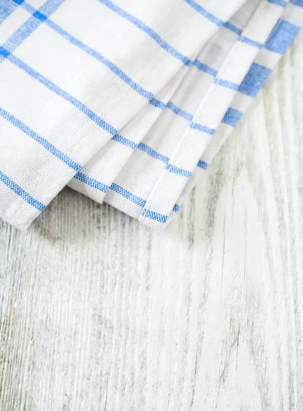 Blue Kitchen Towel White Background — Stock Photo, Image