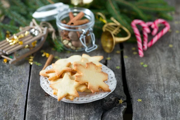 Home Baked Christmas Cookies — Stock Photo, Image