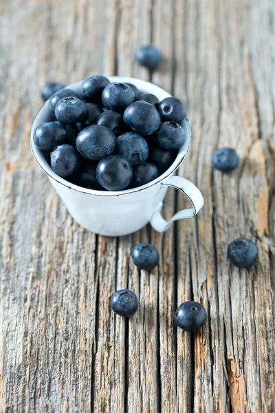 Blueberries Wooden Surface — Stock Photo, Image