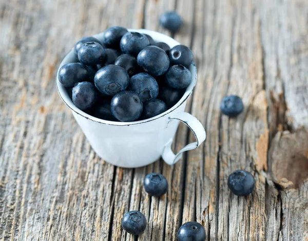 Blueberries Wooden Surface — Stock Photo, Image