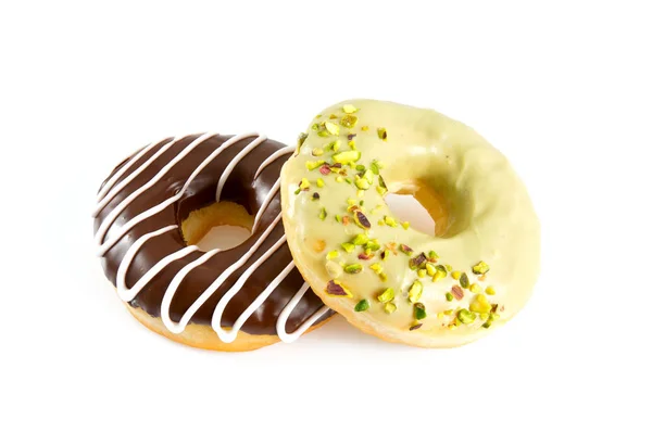 Appetizing Colorful Fresh Doughnuts — Stock Photo, Image