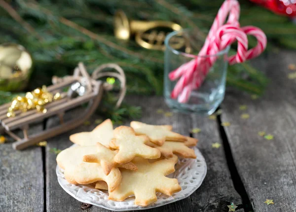 Home Baked Christmas Cookies — Stock Photo, Image