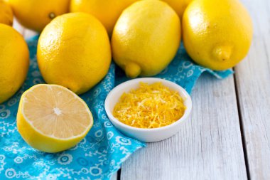 limon lezzet ahşap tahta üzerinde