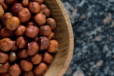 Kuru kahverengi fındık arka plan