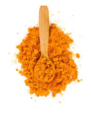 beyaz izole curcuma toz
