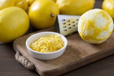 limon lezzet ahşap tahta üzerinde