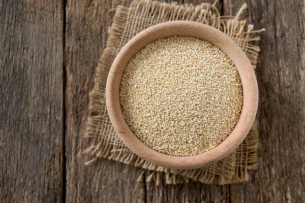 Szerves Quinoa Régi Háttér — Stock Fotó