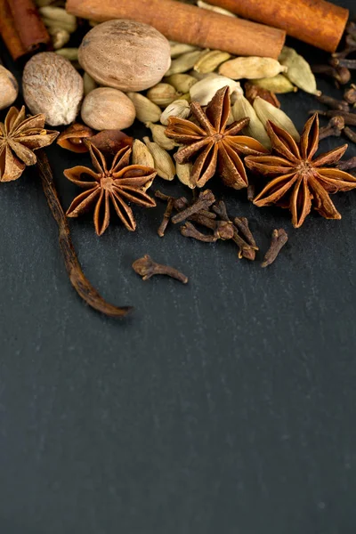 Different Bright Herbs Spices — Stock Photo, Image