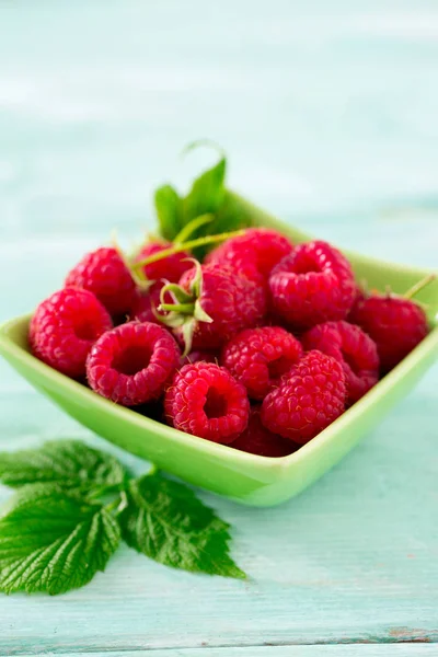 Raspberries Wooden Surface — Stock Photo, Image