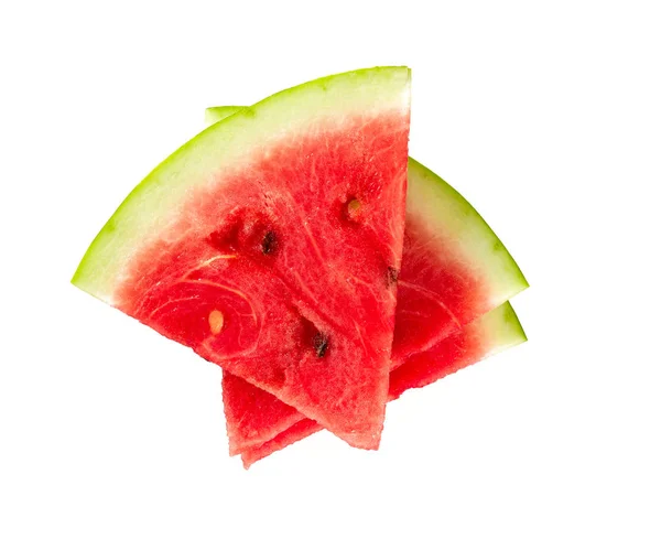 Freshly Cut Water Melon Isolated White — Stock Photo, Image