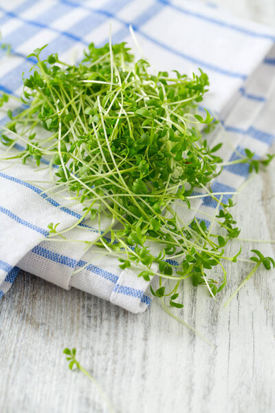 садовый крест, готовый к употреблению
