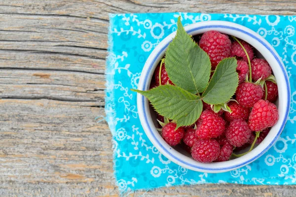 Framboises Rouges Mûres Fraîches — Photo