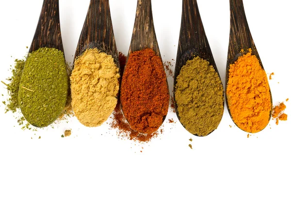 Different Bright Herbs Spices — Stock Photo, Image