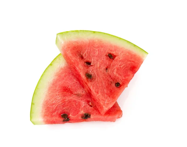 Melon Air Yang Baru Dipotong Diisolasi Pada Warna Putih — Stok Foto