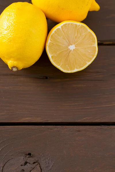 Lemons Wooden Surface — Stock Photo, Image