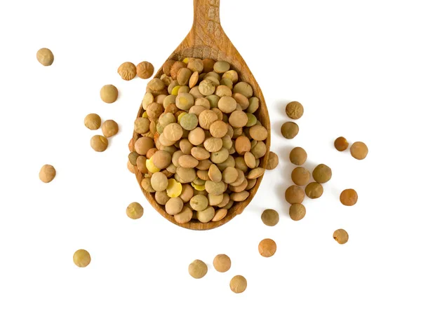 Lentils Isolated White — Stock Photo, Image