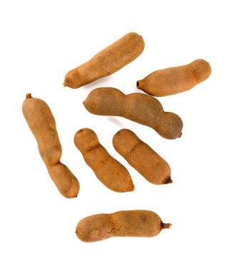 tatlı demirhindi beyaz üzerine izole