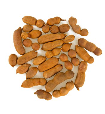 tatlı demirhindi beyaz üzerine izole