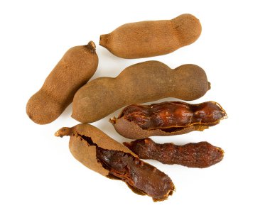 tatlı demirhindi beyaz üzerine izole