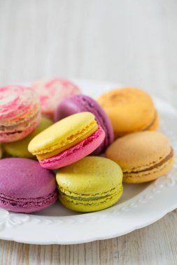 Tablo taze renkli macaroons