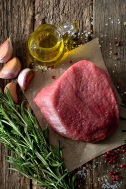 türleri ile ham sığır eti