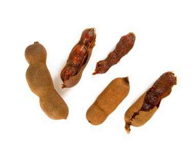 tatlı demirhindi beyaz üzerine izole