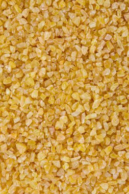 bulgur gevreği beyaza izole edilmiş