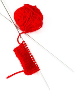 kırmızı iplik ve örme